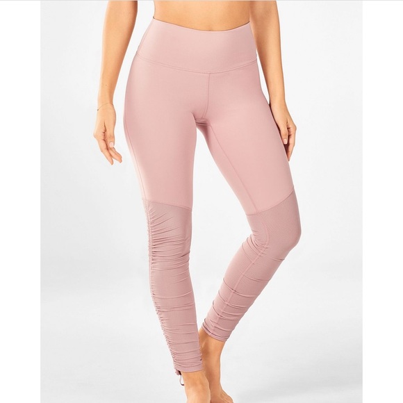 Fabletics Pink Cashel Foldover PureLuxe Legging - Picture 2 of 11